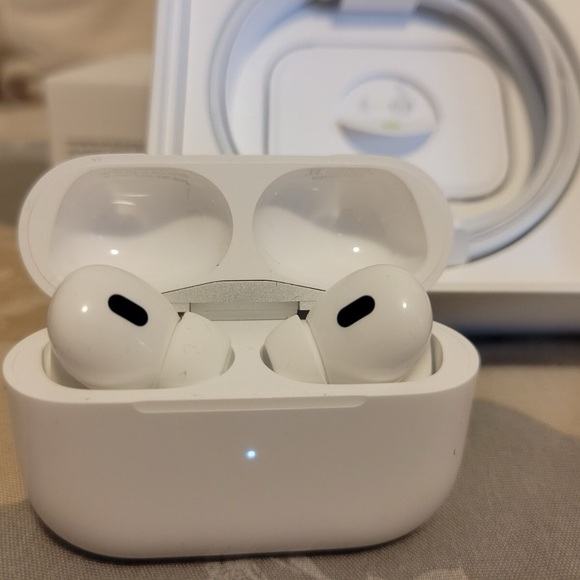 Wireless White Earbuds with Charging Case